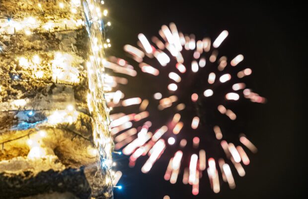 Fireworks at Minitas Beach