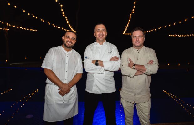 Saverio Staasic, Rodrigo Menendez and Joaquin Renovales at the 2nd Annual Casa de Campo Food & Wine Festival